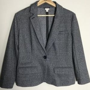 Merona Women Medium Gray Jacket Blazer